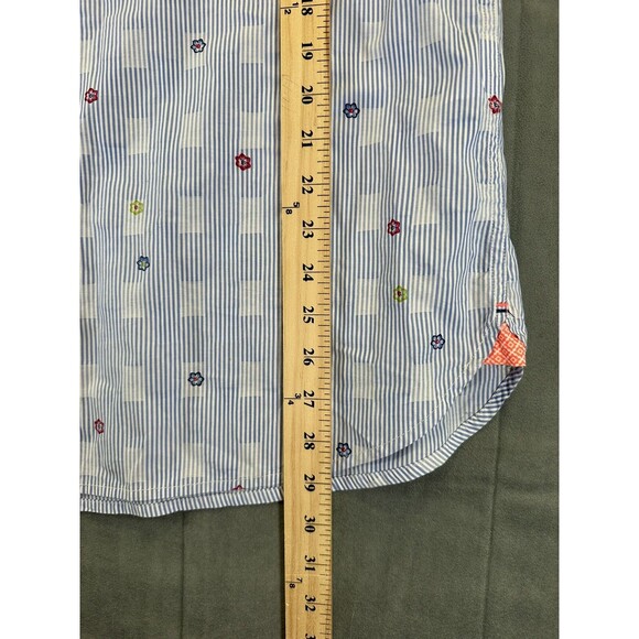 NZA New Zealand Auckland Arawata Button Shirt Mens XL Flowers Short Sleeve AOP - Picture 8 of 8